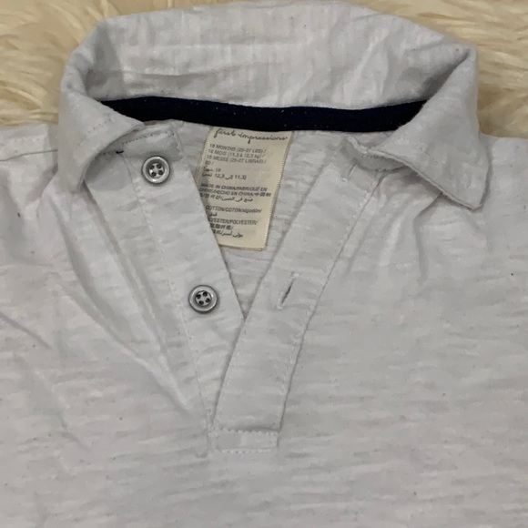 Tommy Hilfiger & First Impressions White/Pink 3 Button Polo Shirts size 12-18M - Picture 3 of 9